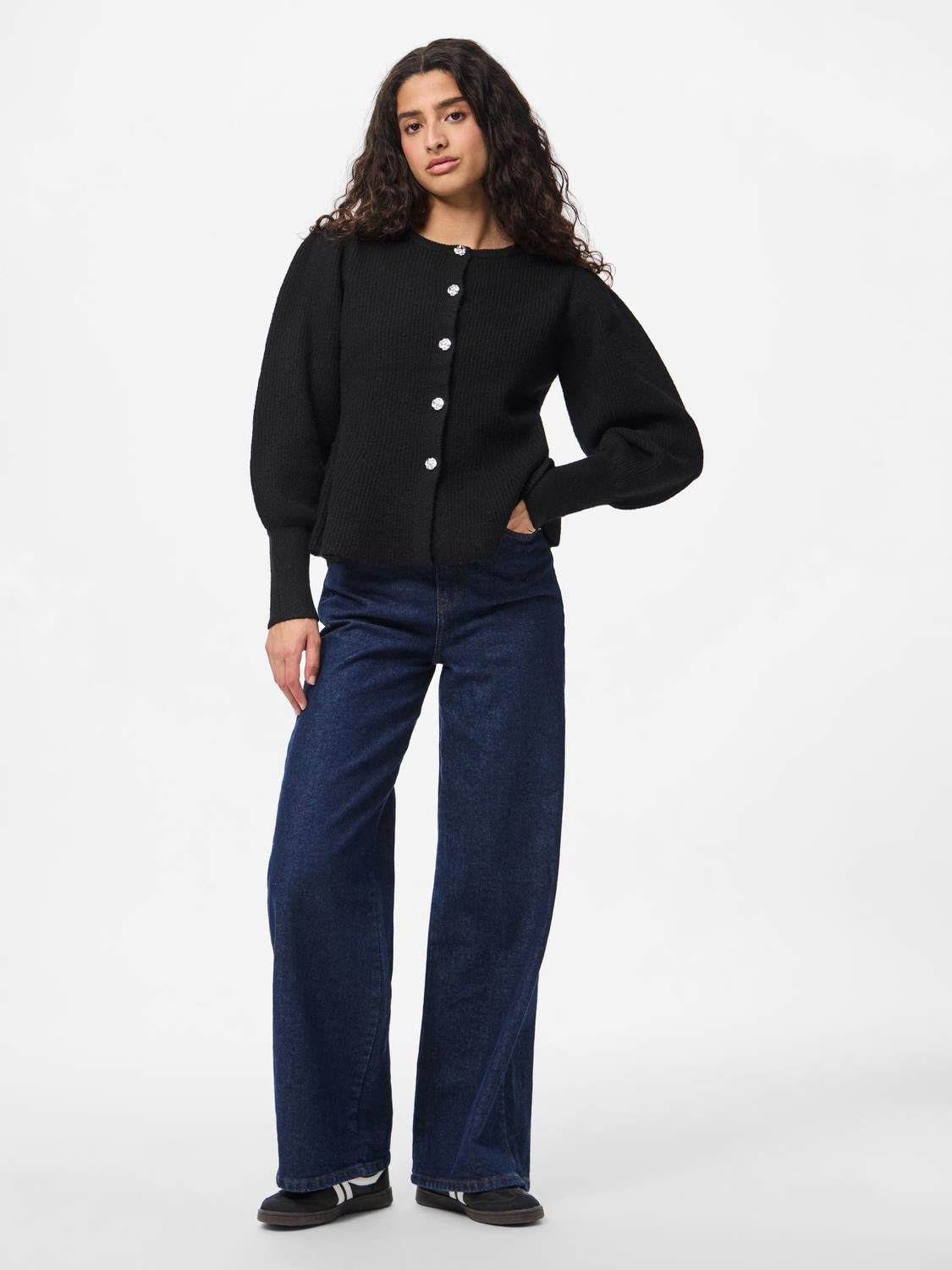 PCANNIE Knit Cardigan - Black - VERO MODA & VILA Bergvik